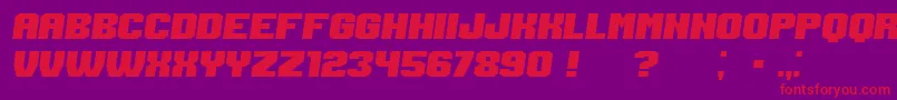 Login Italic Font – Red Fonts on Purple Background