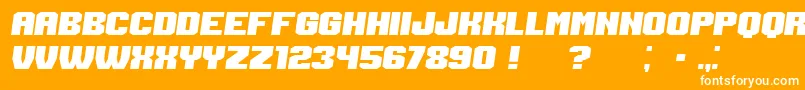 Login Italic Font – White Fonts on Orange Background