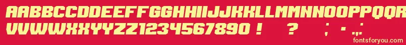 Login Italic Font – Yellow Fonts on Red Background
