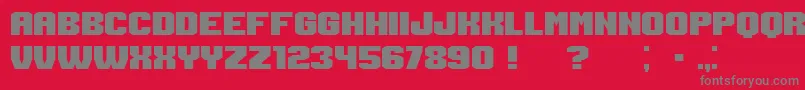 Login Font – Gray Fonts on Red Background
