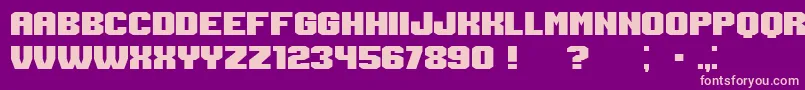 Login Font – Pink Fonts on Purple Background