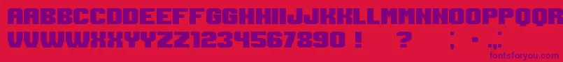 Czcionka Login – fioletowe czcionki na czerwonym tle