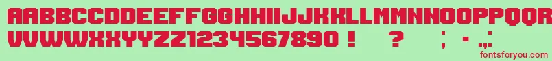 Шрифт Login – красные шрифты на зелёном фоне