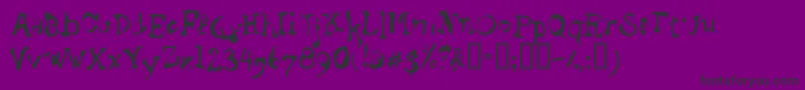 Stagb-fontti – mustat fontit violetilla taustalla