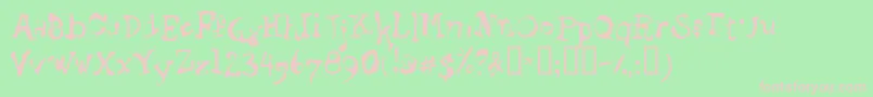 Stagb Font – Pink Fonts on Green Background