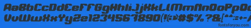 LOGOTYPE Bold Italic-fontti – mustat fontit sinisellä taustalla