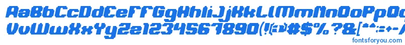 Шрифт LOGOTYPE Bold Italic – синие шрифты