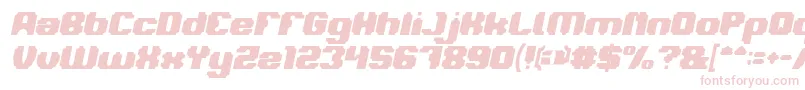 LOGOTYPE Bold Italic Font – Pink Fonts on White Background
