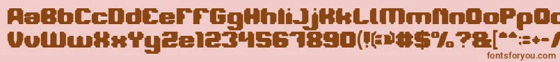 fuente LOGOTYPE Bold – Fuentes Marrones Sobre Fondo Rosa
