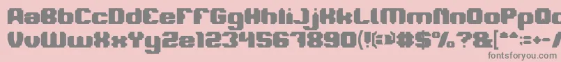 Шрифт LOGOTYPE Bold – серые шрифты на розовом фоне