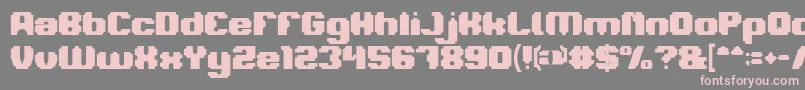 LOGOTYPE Bold Font – Pink Fonts on Gray Background