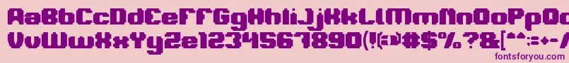 LOGOTYPE Bold Font – Purple Fonts on Pink Background