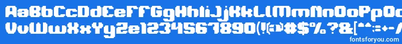 フォントLOGOTYPE Bold – 青い背景に白い文字