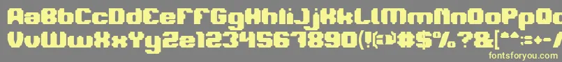 LOGOTYPE Bold Font – Yellow Fonts on Gray Background