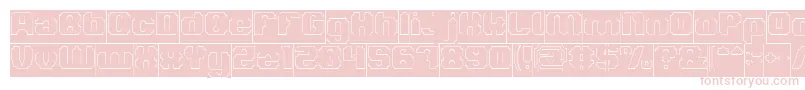 LOGOTYPE Hollow Inverse Font – Pink Fonts