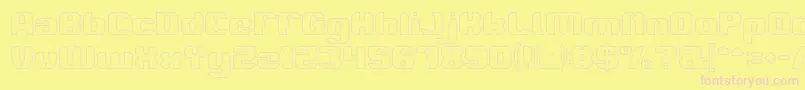 Подробнее о шрифте LOGOTYPE Hollow Шрифт LOGOTYPE Hollow – розовые шрифты на жёлтом фоне