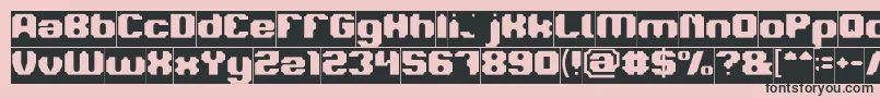 LOGOTYPE Inverse Font – Black Fonts on Pink Background