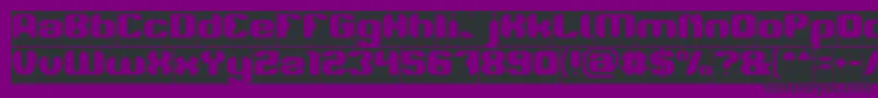 LOGOTYPE Inverse-Schriftart – Schwarze Schriften auf violettem Hintergrund