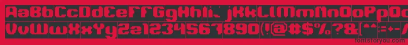 LOGOTYPE Inverse Font – Black Fonts on Red Background