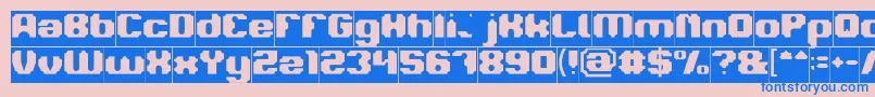 LOGOTYPE Inverse Font – Blue Fonts on Pink Background