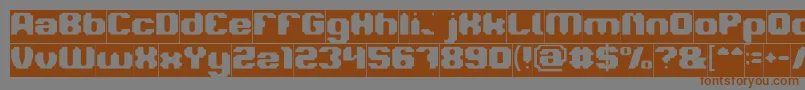 LOGOTYPE Inverse Font – Brown Fonts on Gray Background