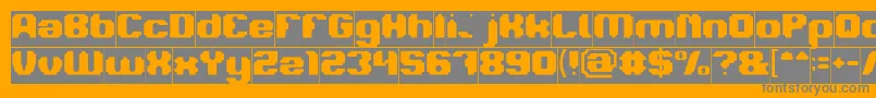LOGOTYPE Inverse Font – Gray Fonts on Orange Background