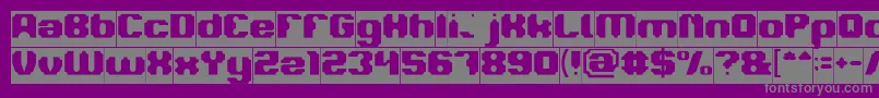 LOGOTYPE Inverse Font – Gray Fonts on Purple Background