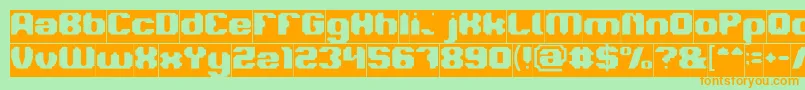 LOGOTYPE Inverse Font – Orange Fonts on Green Background