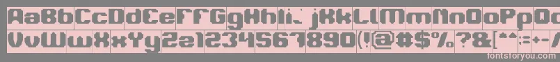 LOGOTYPE Inverse-fontti – vaaleanpunaiset fontit harmaalla taustalla