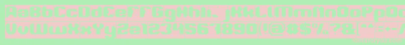 Шрифт LOGOTYPE Inverse – розовые шрифты на зелёном фоне