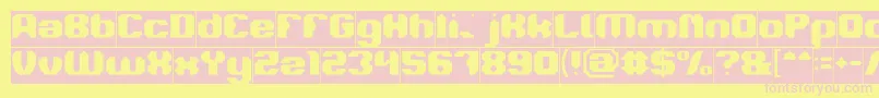 LOGOTYPE Inverse Font – Pink Fonts on Yellow Background