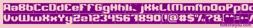 LOGOTYPE Inverse Font – Purple Fonts on Pink Background