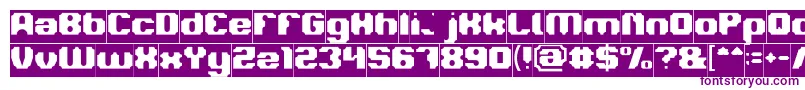 LOGOTYPE Inverse-fontti – violetit fontit valkoisella taustalla