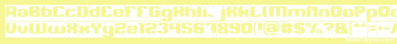LOGOTYPE Inverse-Schriftart – Weiße Schriften auf gelbem Hintergrund