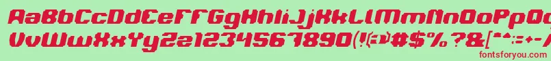 LOGOTYPE Italic Font – Red Fonts on Green Background