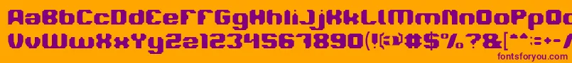 LOGOTYPE Light Font – Purple Fonts on Orange Background