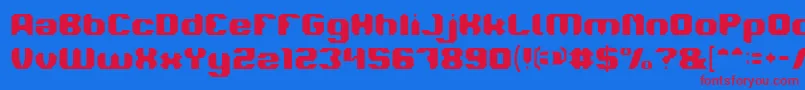 LOGOTYPE Light Font – Red Fonts on Blue Background
