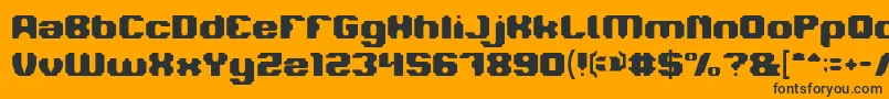 LOGOTYPE Font – Black Fonts on Orange Background