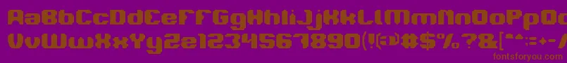 LOGOTYPE Font – Brown Fonts on Purple Background