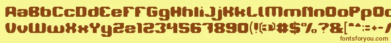 LOGOTYPE Font – Brown Fonts on Yellow Background