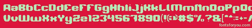 LOGOTYPE Font – Green Fonts on Red Background