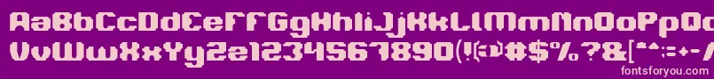 LOGOTYPE Font – Pink Fonts on Purple Background