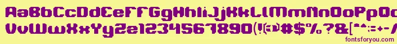 LOGOTYPE Font – Purple Fonts on Yellow Background