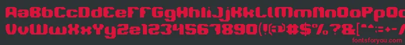 LOGOTYPE Font – Red Fonts on Black Background
