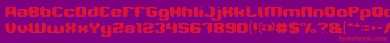 LOGOTYPE Font – Red Fonts on Purple Background