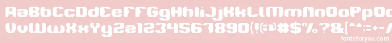 LOGOTYPE Font – White Fonts on Pink Background