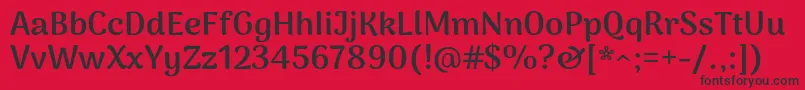 ArimakoshiExtrabold Font – Black Fonts on Red Background