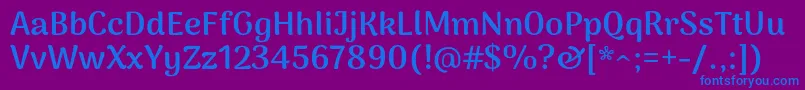 ArimakoshiExtrabold Font – Blue Fonts on Purple Background