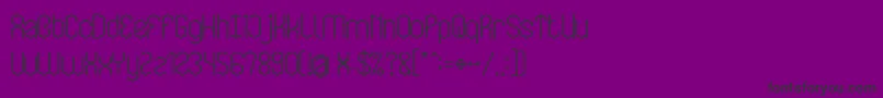 LOIS CESARANO Bold-Schriftart – Schwarze Schriften auf violettem Hintergrund