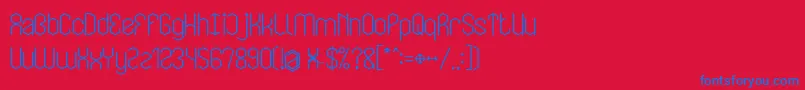 LOIS CESARANO Bold Font – Blue Fonts on Red Background